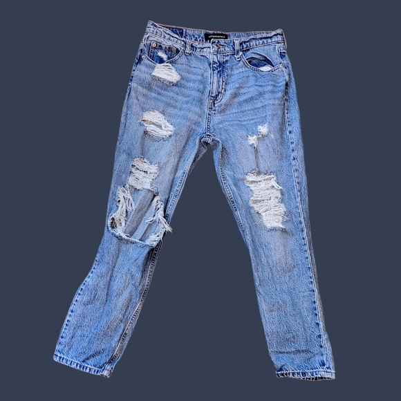 Aeropostale Light Blue Denim Distress  Jean Size 8 - Picture 1 of 5